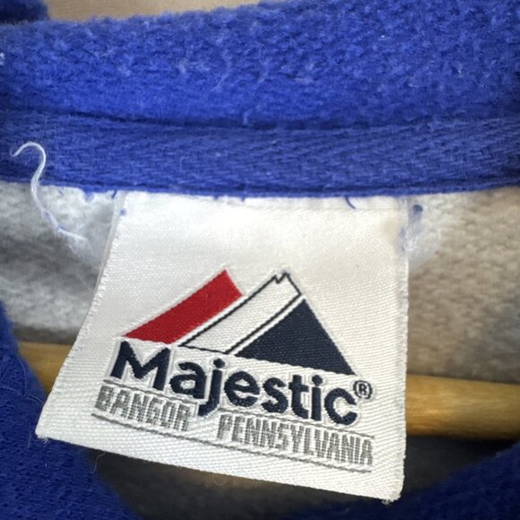 New York Mets Majestic Pullover Hoodie Blue Gray MLB Men’s L - Picture 9 of 9